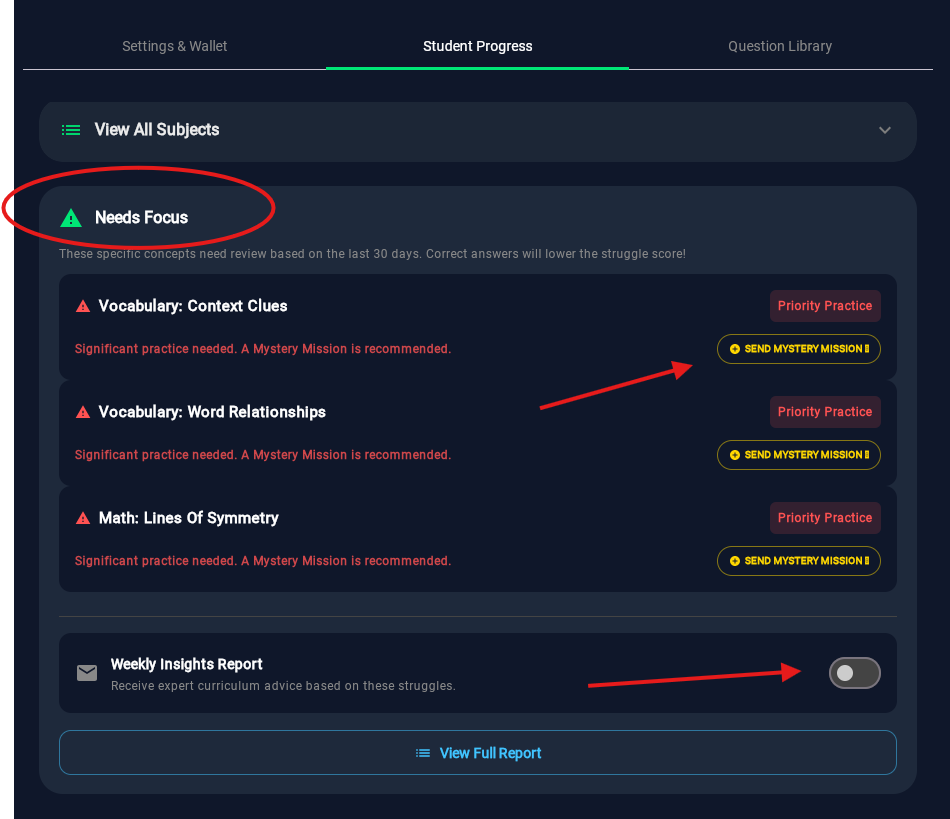 Mystery Mission UI
