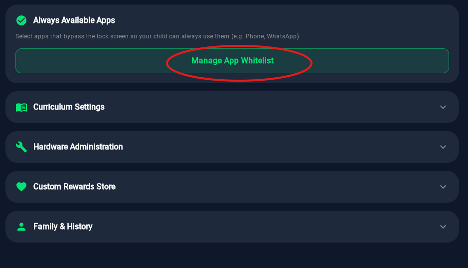 Always Available Apps UI