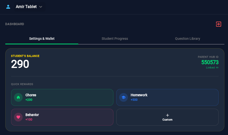 Parent Wallet Hub